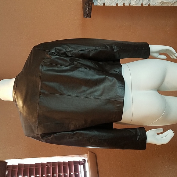 NWOT brown genuine leather jacket - Picture 8 of 8